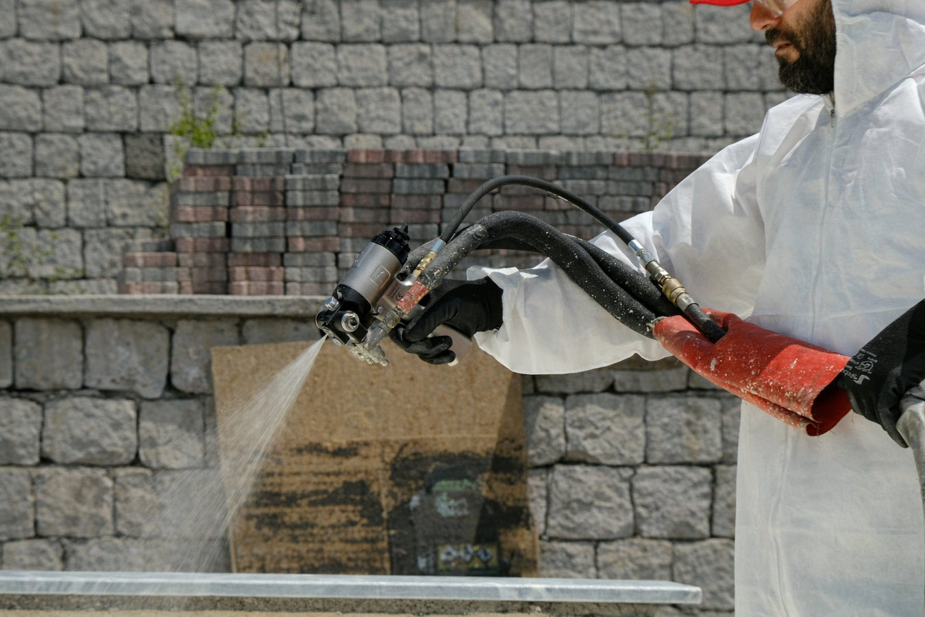Spray foam insulation